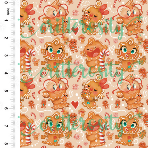 Critterosity Ginger Squatches Fabric