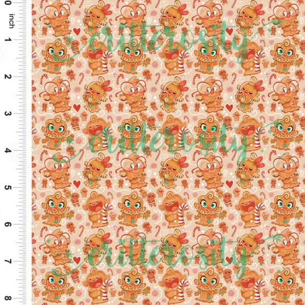 Critterosity Ginger Squatches Fabric