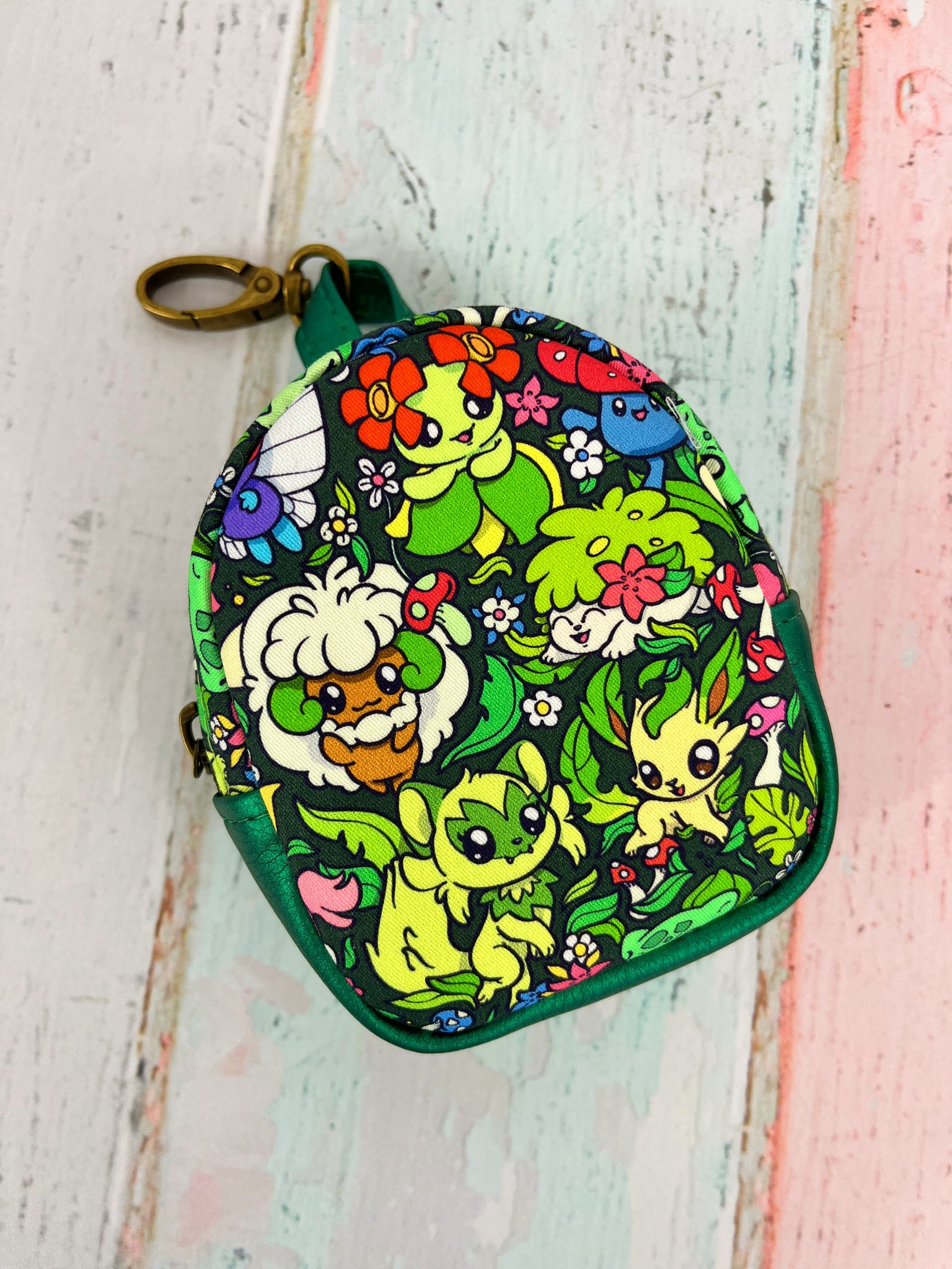 Bitty Backpack - Ball Monsters Grass
