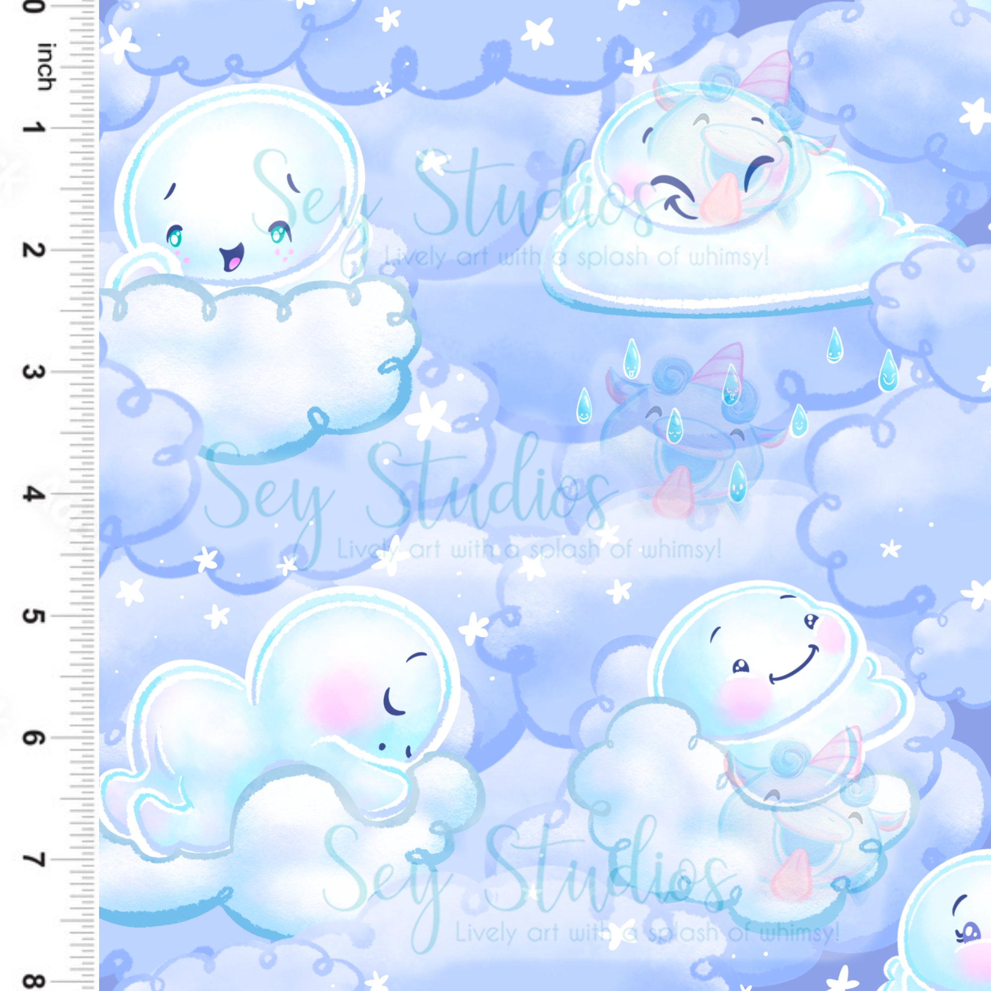 Sey Studios Cloud Puffs Fabric