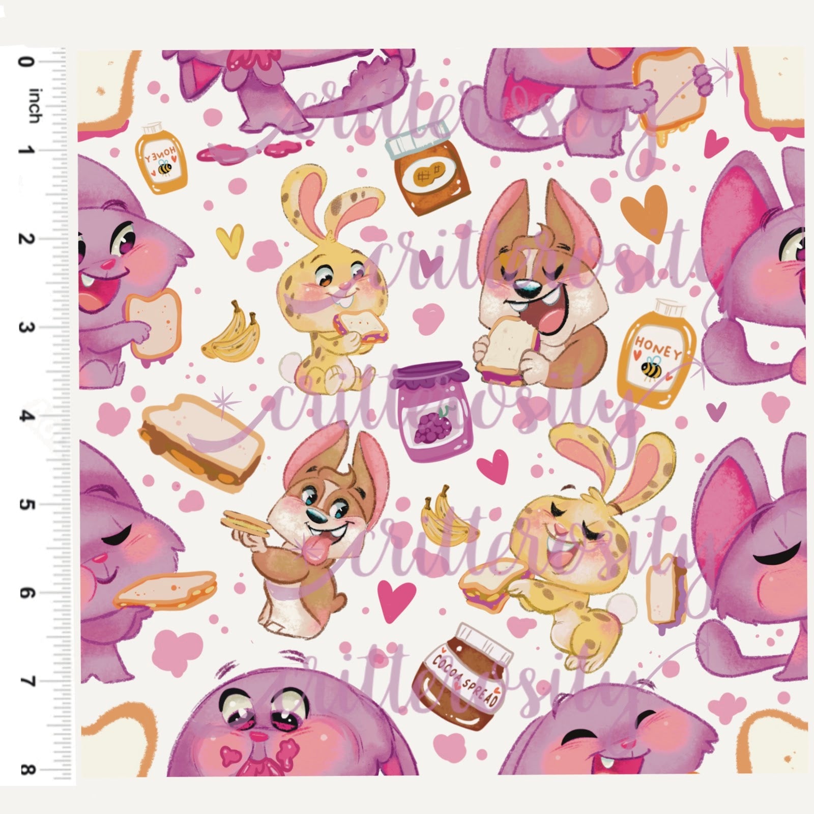 Critterosity Jelly Cats Fabric