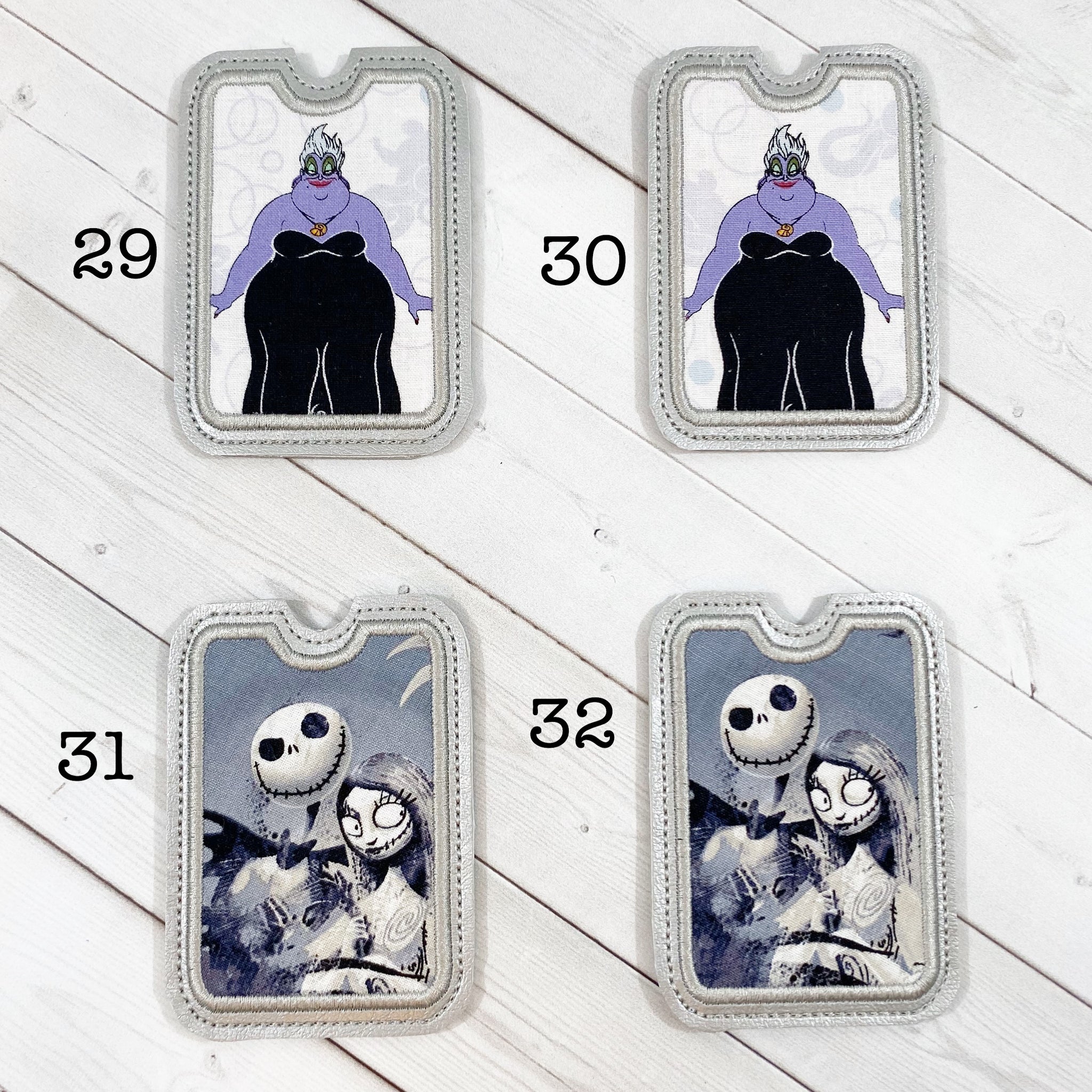 Gift Card Holders - Octopus Villain and Skeletal Holiday Guy and Girl