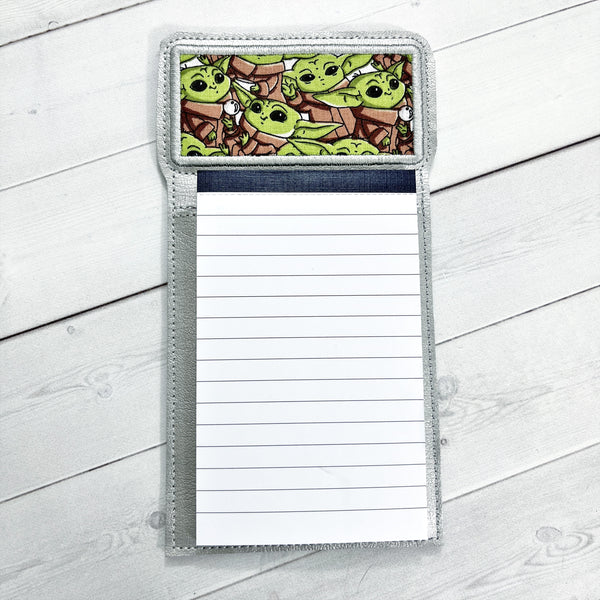 Magnetic Notepad - Green Alien Baby